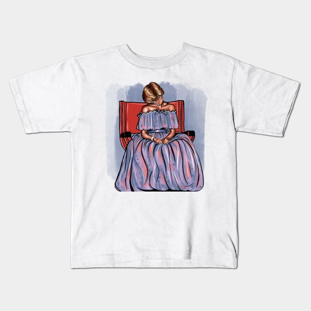 Lady Diana Spencer Kids T-Shirt by Svetlana Pelin